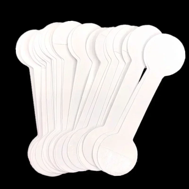 100Pcs Jewelry Price Tags Self-Stickers Labels Rings Bracelet Display Paper Earrings Necklace Card Hang Tag Cards DIY Wholesale