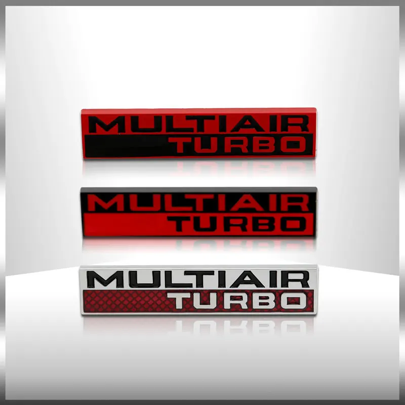 3D Car Styling Metal Multiair Turbo Logo Sticker Car Side Fender Posteriore Trunk Emblem Badge Sticker Decorazione Accessori