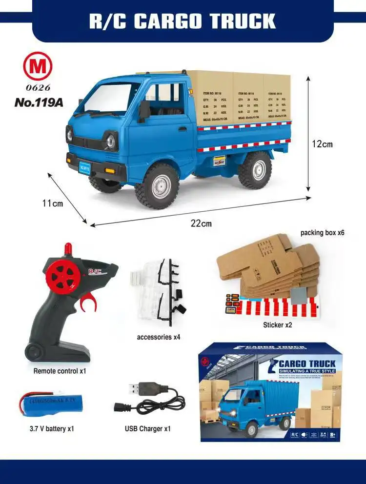 Macchina RC Esun 1/16 Per Bambini 3-6 Anni, Auto Telecomandata Con Luci, 20 Km/h