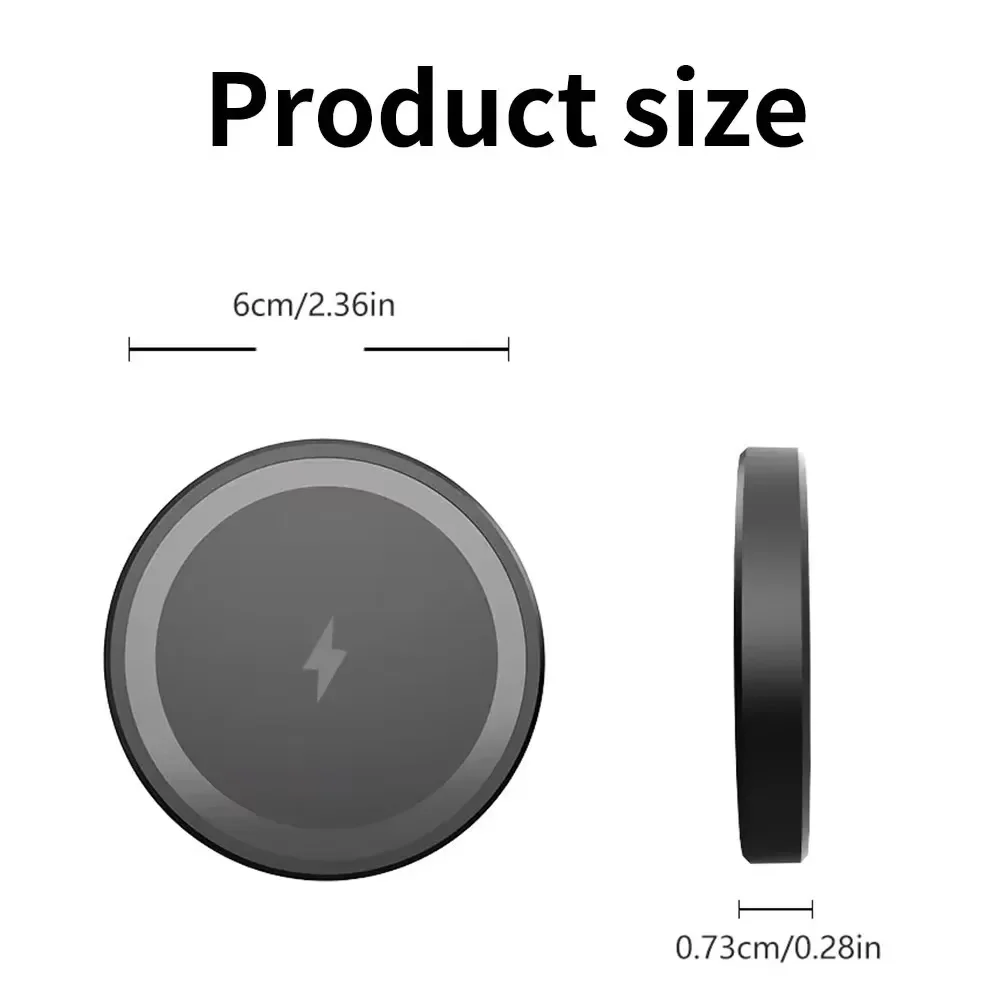 รูปสินค้า แท่นชาร์จไร้สายแม่เหล็กขนาดเล็ก สำหรับ Magsafe iPhone 17 16 15 14 13 12 Pro Max สำหรับ Samsung S25 แท่นวางโทรศัพท์ชาร์จเร็วแบบแม่เหล็ก