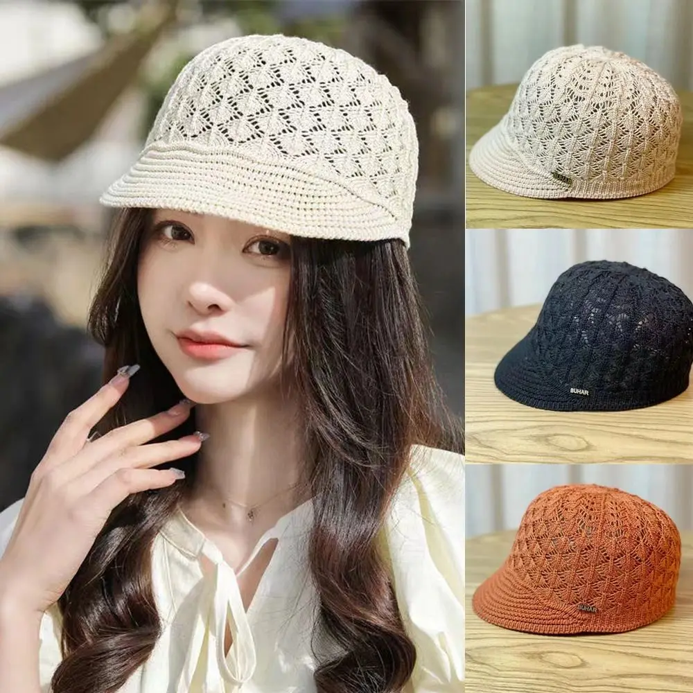 

Spring/Summer Women's Peaked Cap New Headband Beach Visor Mesh Caps Hollow Fisherman Hat Travel