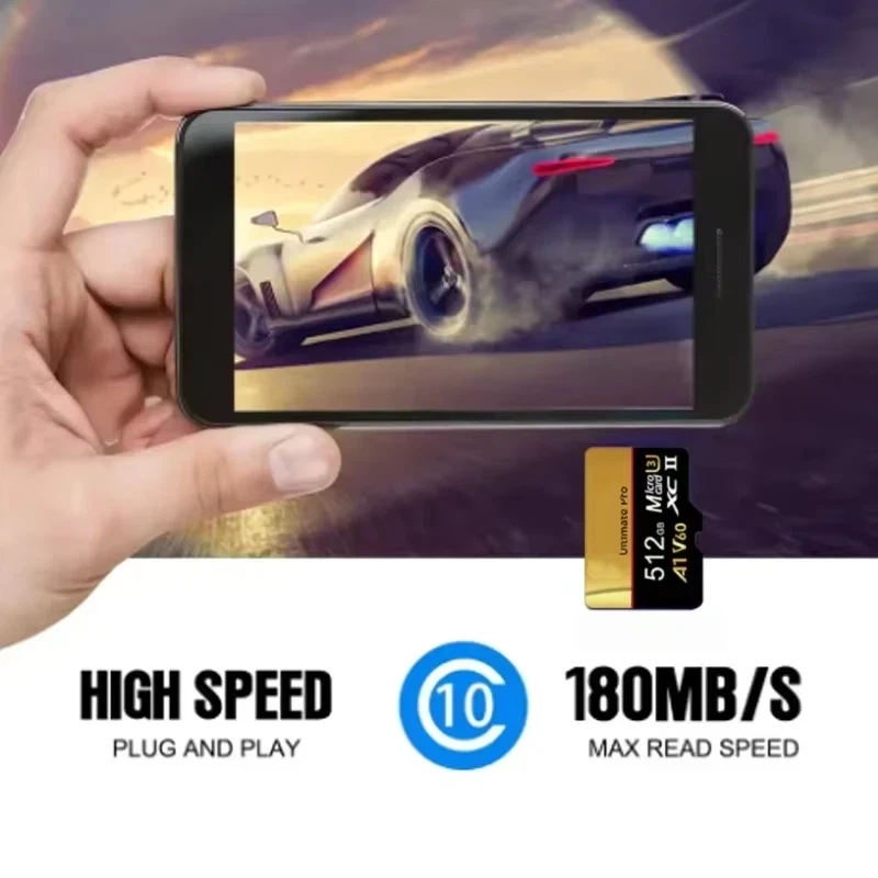 Ultra High-Speed Large Capacity Flash Memory Card - 1TB/512GB
