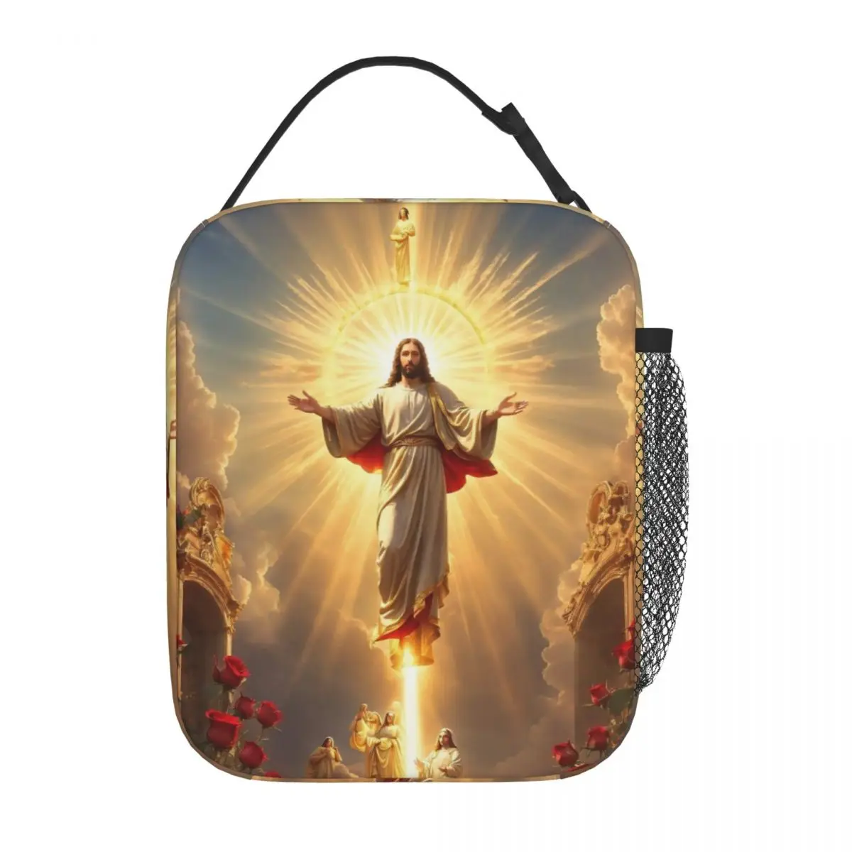 

Catholic Jesus Christ Bible Faith Lunch Bag Religious Christianity Chrisitan Food Storage Bag Thermal Cooler Lunch Boxes