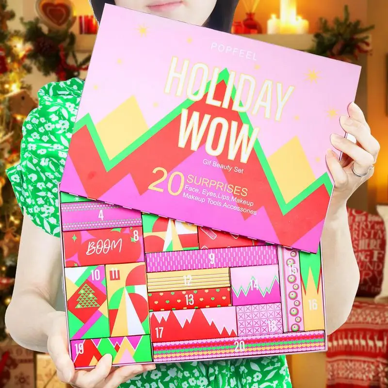 Makeup Advent Calendar Christmas Gifts All-in-one Makeup Kit Christmas  Countdown Calendar Lip Gloss Foundation Concealer Mascara - AliExpress