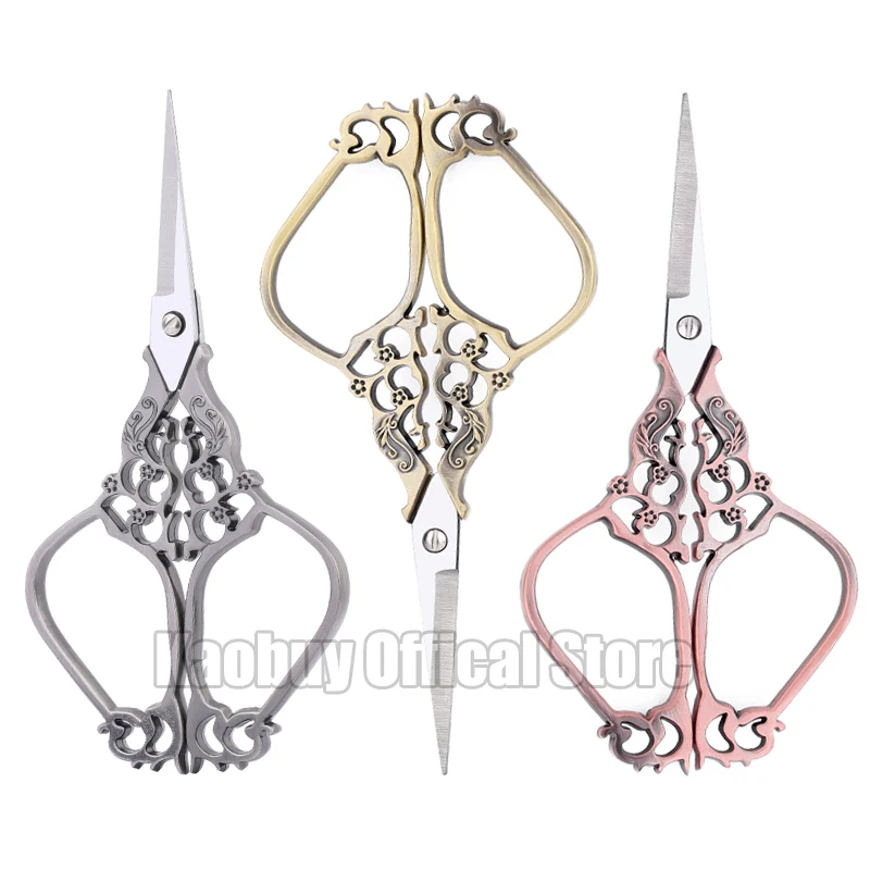 

Винтажные портновские ножницы Kaobuy, ножницы для шитья в стиле ретро с цветами сливы, ножницы для перекрестной строчки ткани, домашние инструменты «сделай сам», ножницы