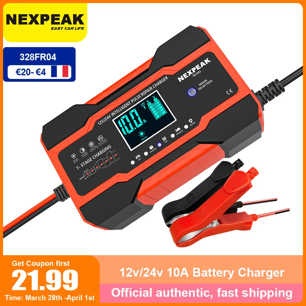 Автомобильный Батарея Зарядное устройство 12v 24v полностью автоматическая