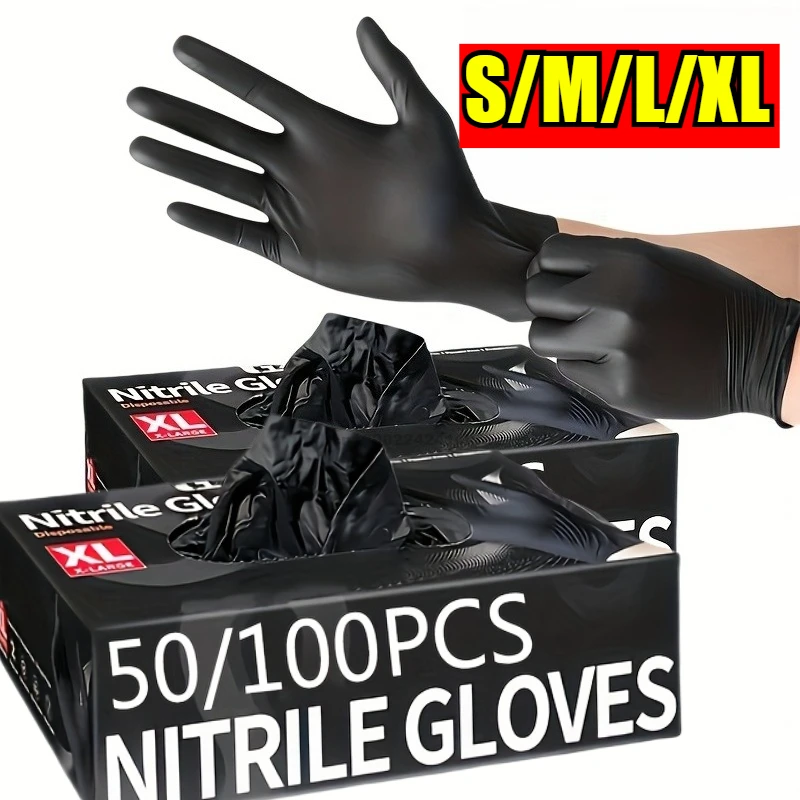 Disposable Nitrile Gloves Dish Washing Kitchen Household Dog Wash Cleaning Food Working Latex