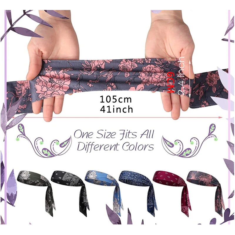 Description Picture 2 of itemSport Headbands Men Bike Cycling Running Sweatband Fitness Jogging Tennis Yoga Gym Headscarf Women Head Sweat Hair Band Bandage