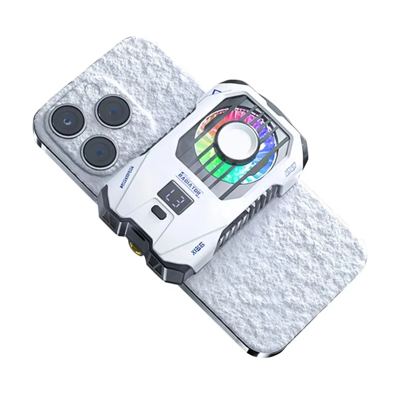 Gaming Accessories Wireless Rechargeable Mobile Phone Cooling Fan With Digital Display Phone Cooler with Battery