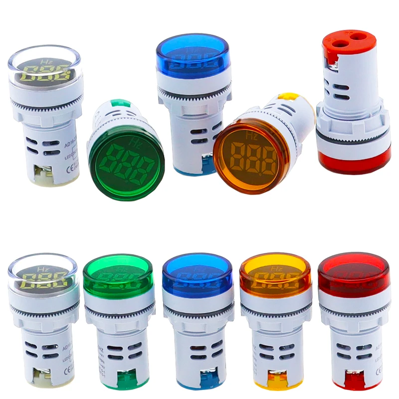 Frequency Counter Tester Frequency Meter 22mm 0-99 Hz Digital Display Electricity Hertz meter