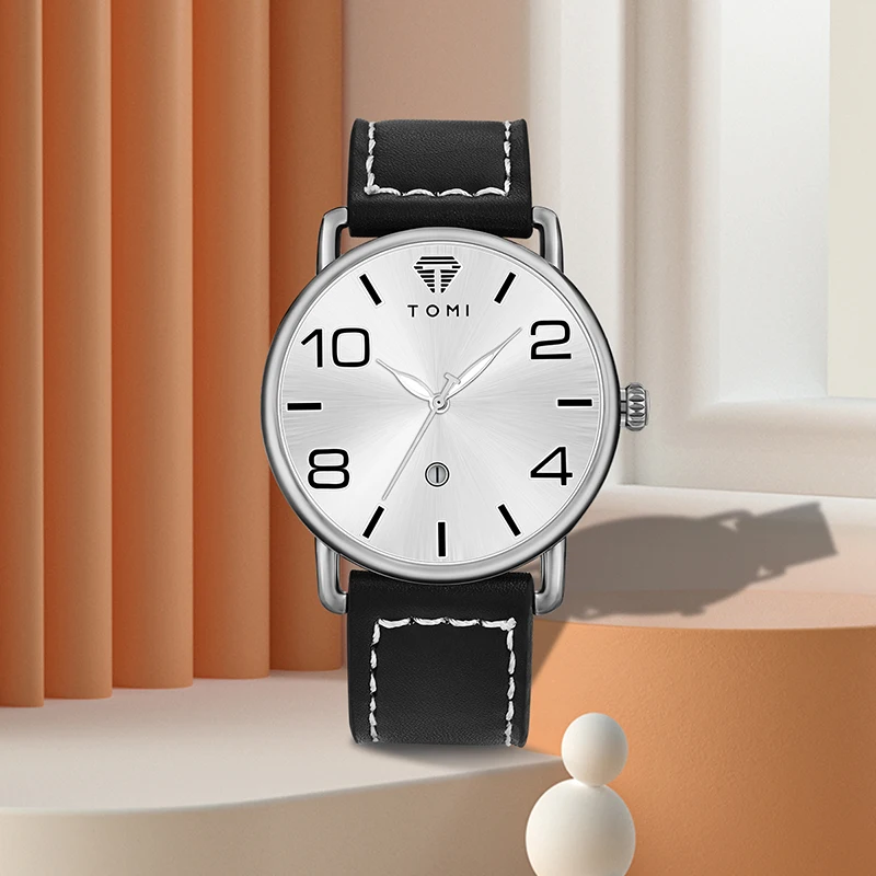 TOMI High Quality Luxury Design Men's and Women's Quartz Watch Minimalist Fashion Calendar Quartz Casual Watch 3