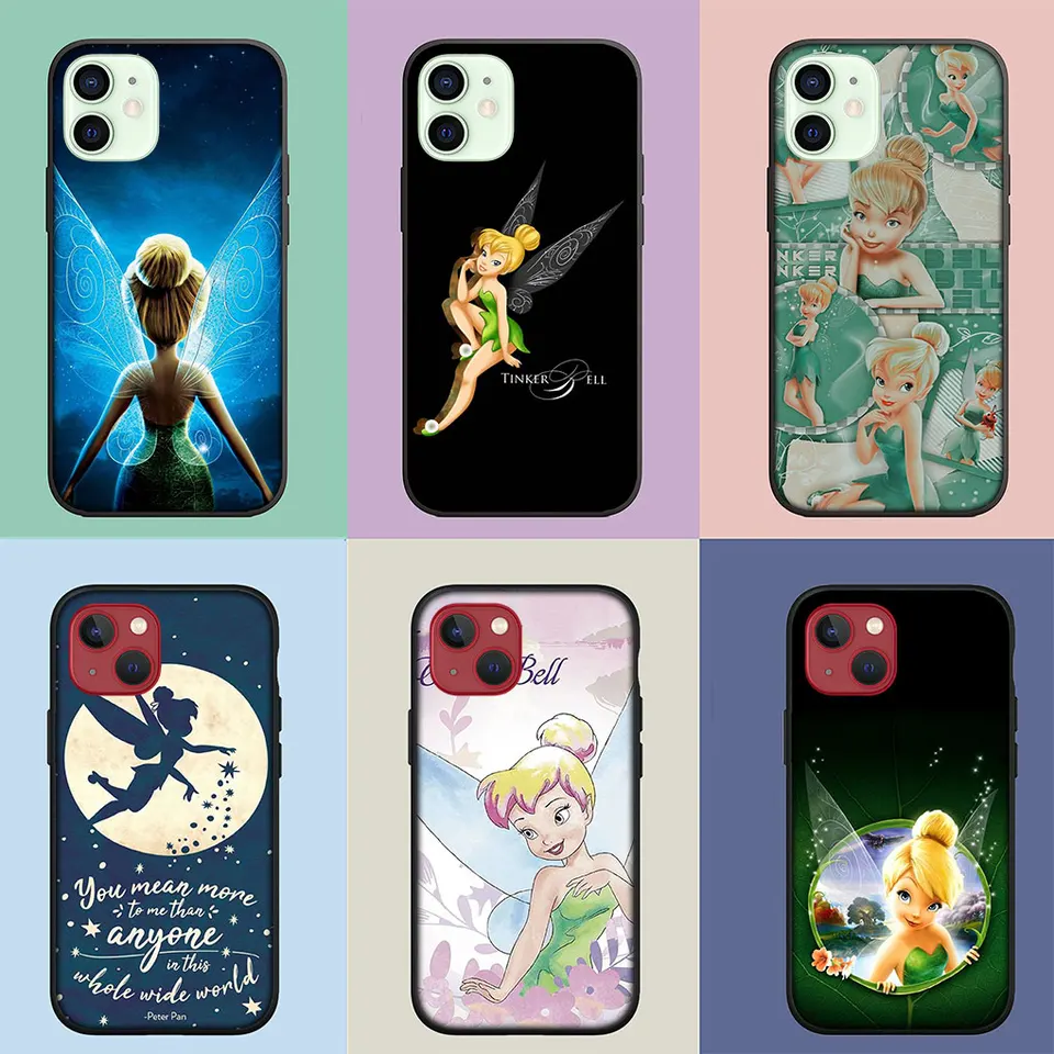 Tinkerbell Tinker Bell Cartoon Soft Cover Casing for iPhone 14 13 12 Mini  11 Pro XS Max X XR 6 7 8 6S Plus + Phone Case - AliExpress, image size:960x960