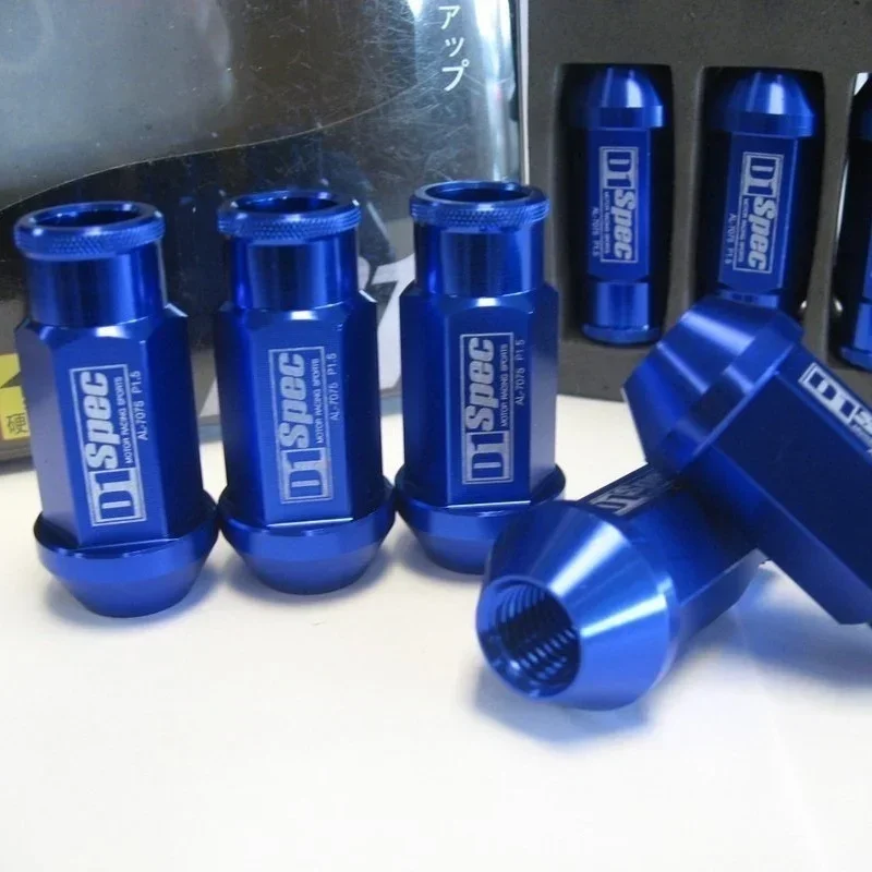20 pcs/set Wheel Lug Nuts JDM Car Racing Aluminium alloy Screw M12x1.5/1.25 Length 50mm//35mm