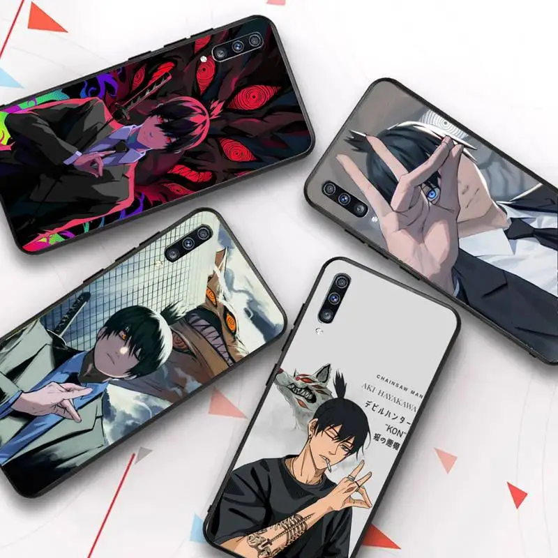 Aki Hayakawa Chainsaw Man Anime Phone Case for Samsung S20 lite S21 S10 S9 plus for Redmi Note8