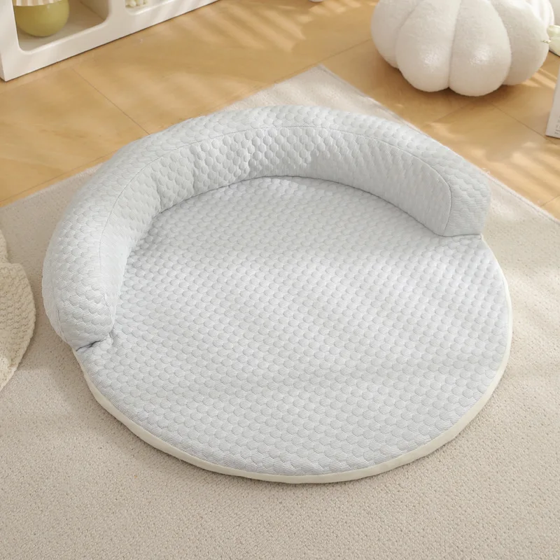 Orthopaedic Cooling Dog Bed For Pets Portable Round Pet Cushion_voghion.com