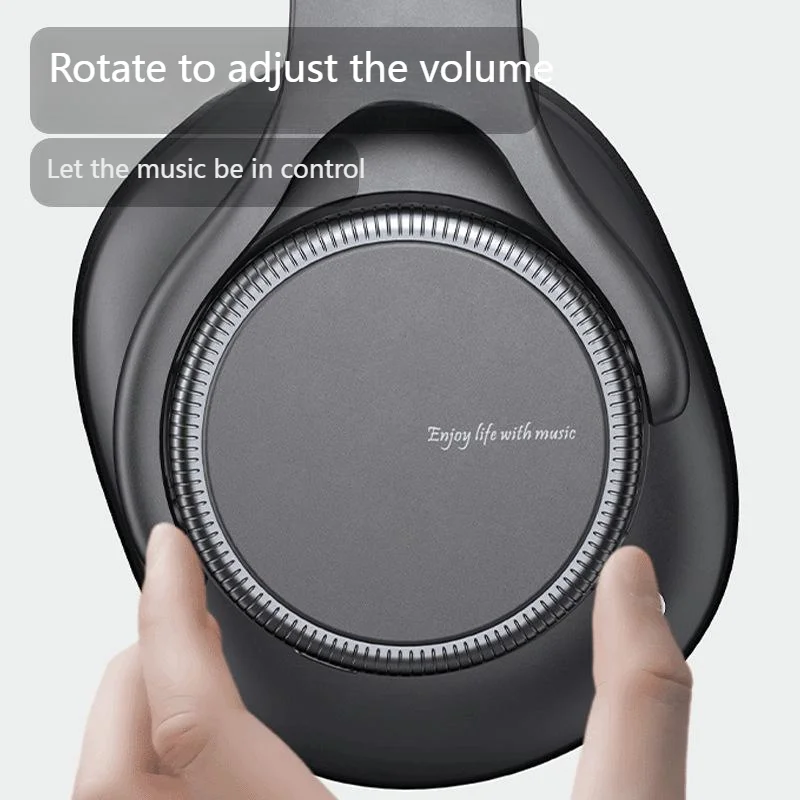 مقبض حجم دوار ANC نشط إلغاء الضوضاء فوق الأذن سماع...