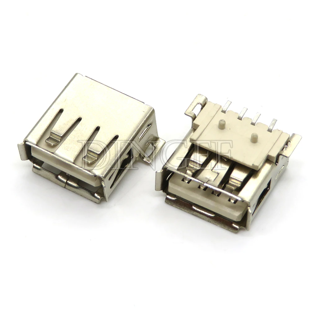 5-Pack USB Type A Female Solder Jack Connectors