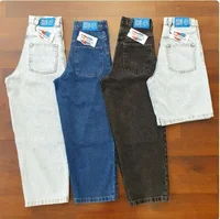 Retro Blue Baggy Jeans Y2K Pants Hip Hop Cartoon Streetwear Polar Big Boy Jeans Embroidery Mens Womens High Waist Wide Trouser 1