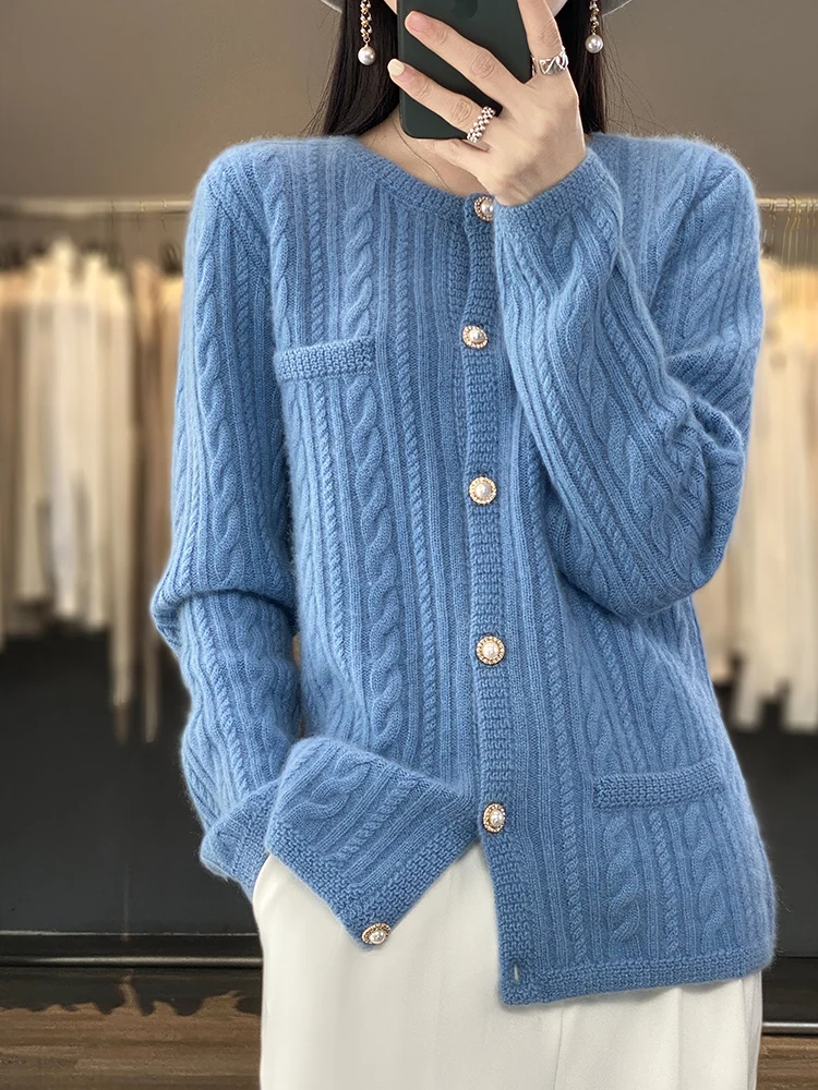 new-fashion-autumn-100-pure-merino-wool-womens-o-neck-cardigan-cashmere-sweater-2023-female-clothing-grace-knitwear-korean-tops