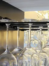  Goblet Hanging Holder Storage Organizer Kitchen Wine Glass Holder 2pcs Keep Clean High Quality Bar Kitchen Dining Room Wine Rack 
