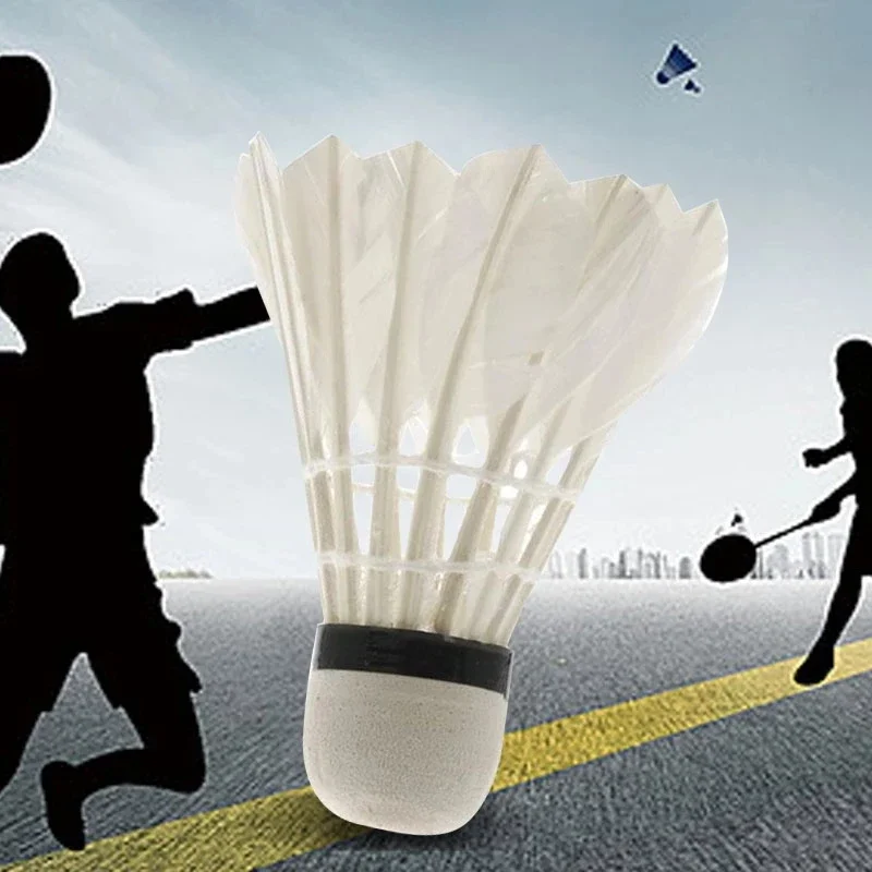 1/3/6/12pcsHigh Quality Ball Sports Tools Durable Foam Head Soft Texture Badminton Racket Badminton Goose Feather