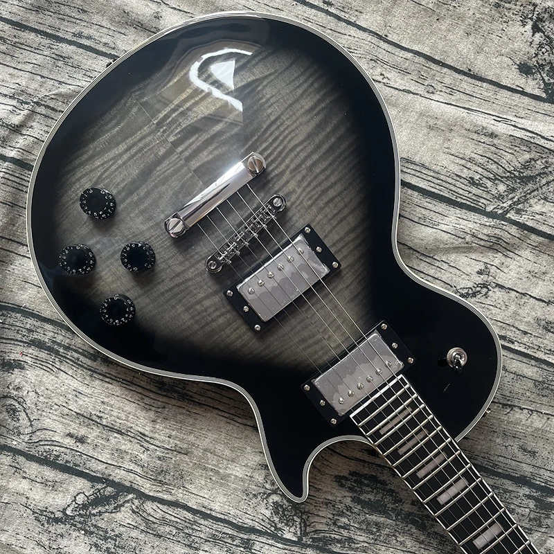 2023 00045 모델 코아 우드 어쿠스틱 기타, 100% 리얼 전복 어쿠스틱 일렉트릭 기타, 솔리드 코아 우드 탑, 39 인치, 무료 배송 9 클래식 일렉트릭 기타, 엄선 된 호랑이 피부 질감, 밝은 회색, 전문 액세서리, 집으로 무료 배송