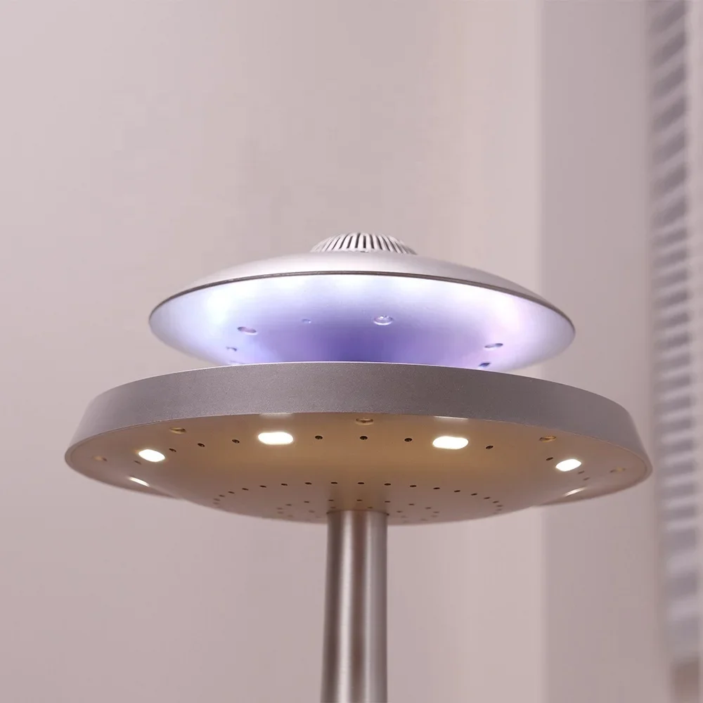 Top Seller HD Sound UFO Design RGB LED Blue tooth Portable Stereo Wireless Magnetic Levitation Floating Music Speaker