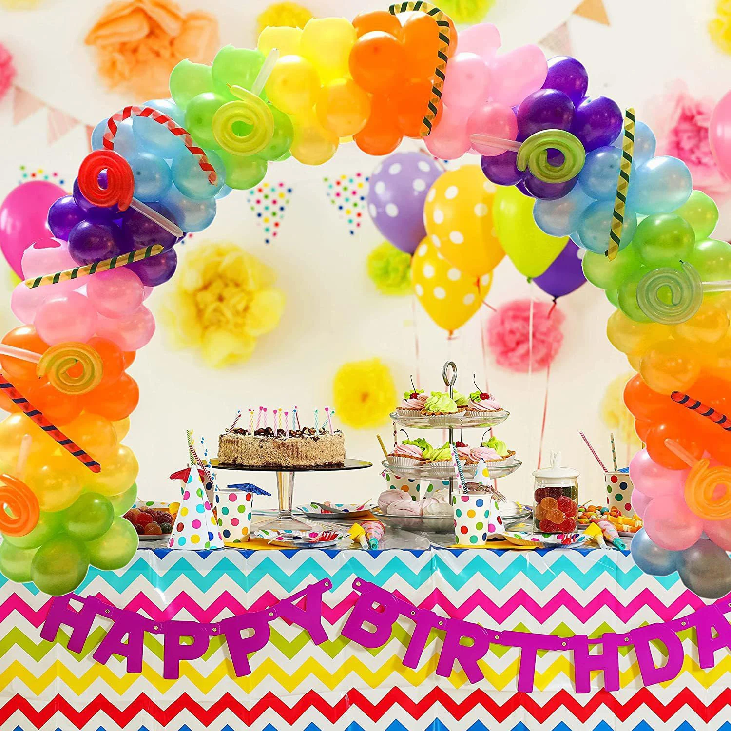 Description Picture 5 of itemBlack balloon arch bracket set, suitable for tables of different sizes, birthday parties, weddings, baby showers