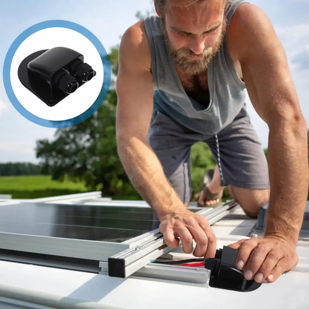 Description Picture 4 of itemSolar Cable Entry Gland Solar Panel Wire Box Double Entry Multi-Function Cable Connector Engineered Wire Routing Solutions
