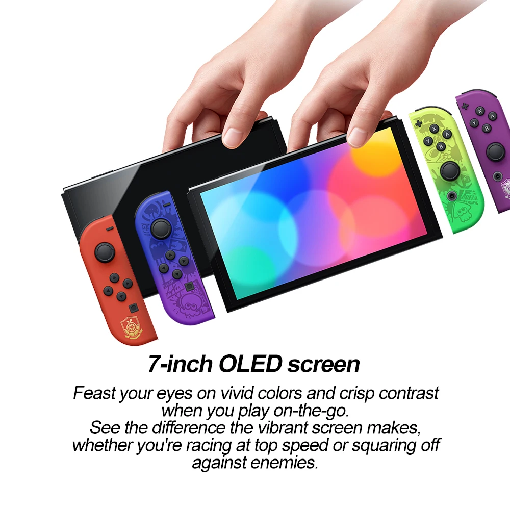 Nintendo Switch OLED Game Console White Neon Pokemon and Splatoon 3 Multi  Color Optional 7 Inch