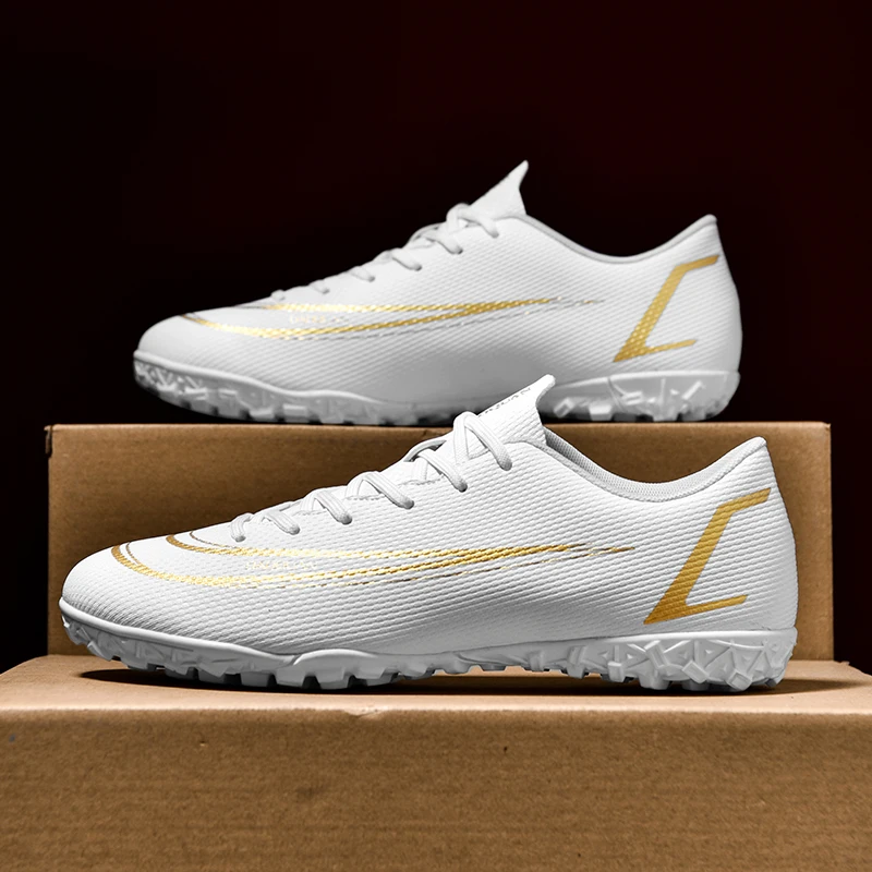 Soccer Shoes Football Boots Outdoor TF FG Outsole Unisex Breathable Non-Slip Low Ankle Futsal