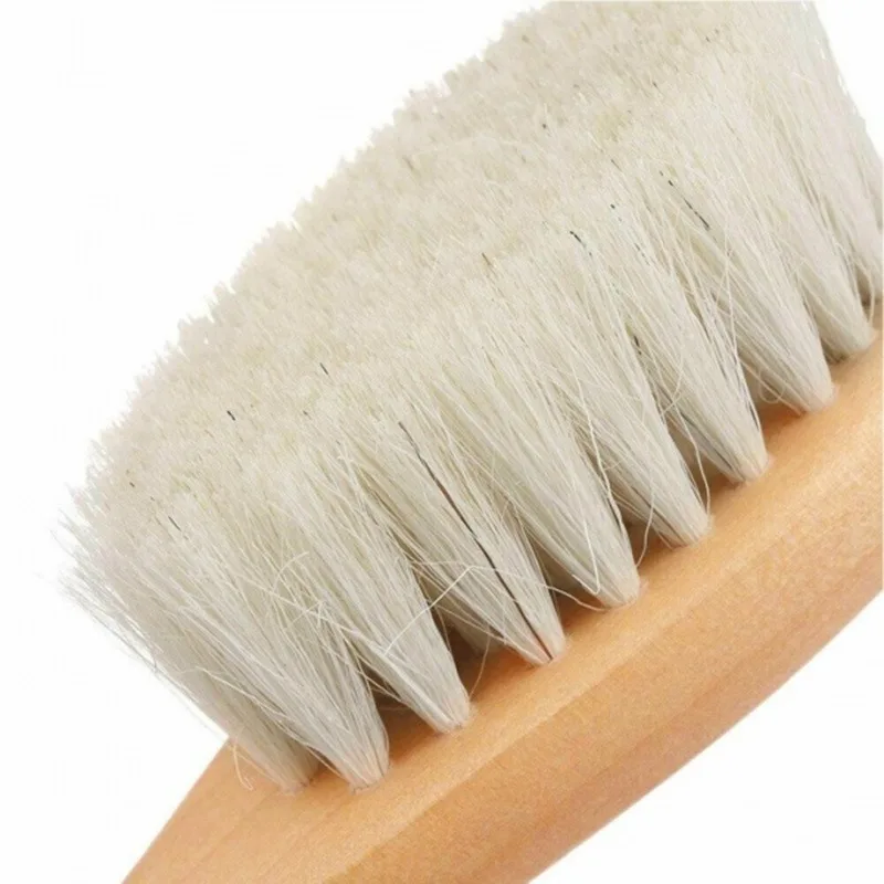 Baby Brush Newborn Baby Natural Wooden Boys Girls Soft Wool Hair Brush Head Comb Infant Head Massager Portable Bath Brush Comb for Kids baby brush