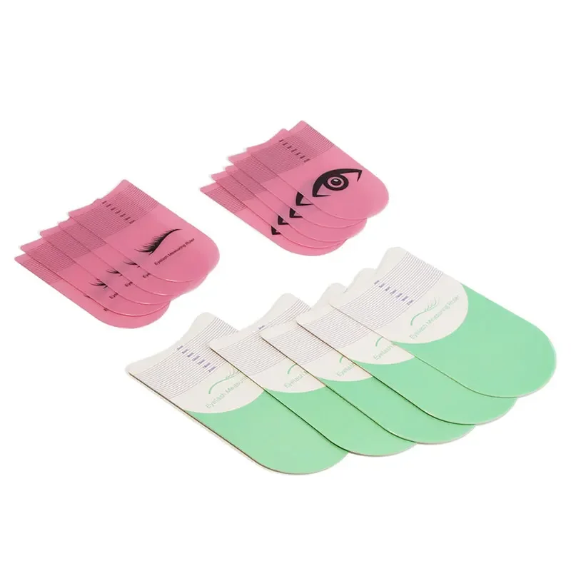 10 Pack Soft Eyelash Length Measuring Ruler