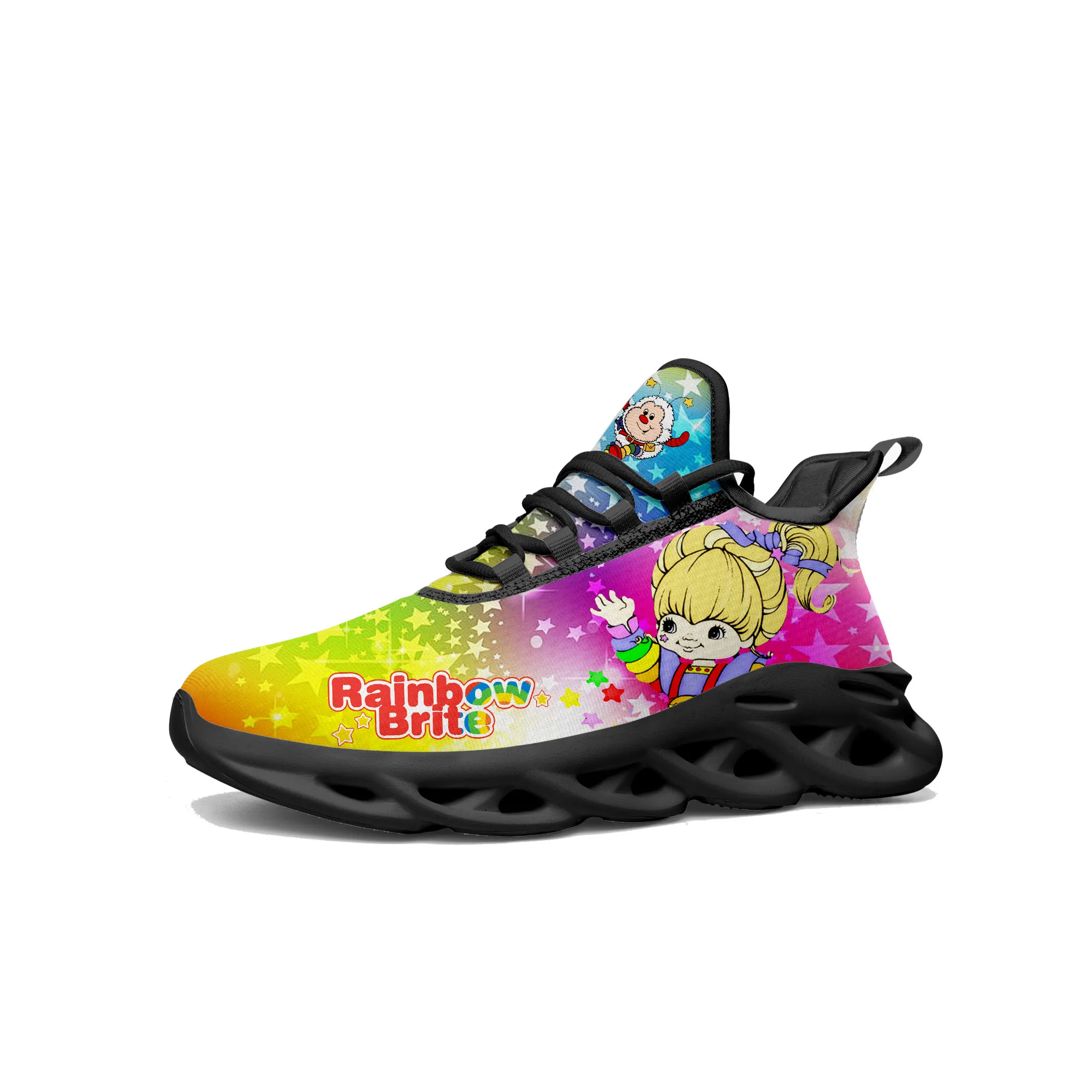 

Brite Flats Sneakers Mens Womens Teenager Sports Running Shoes High Quality Rainbow Cute Anime Custom Lace Up Mesh Footwear