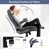 Big and Tall Office Chair 400lbs High Back Executive Computer Desk Chair with Flip Up Armrest, Breathable Fabric Adjustable Heig 5