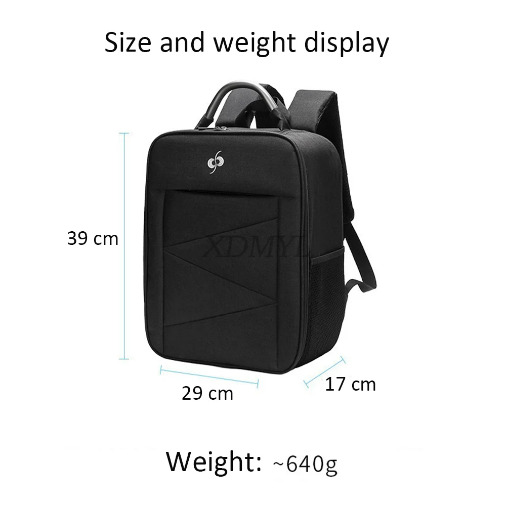 Sac de transport pour drone DJI Mavic 4 Pro ouvert montrant les compartiments intérieurs rembourrés