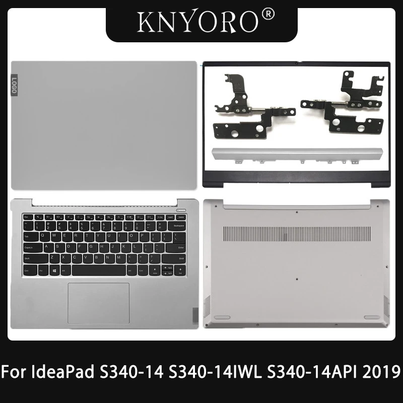 

Новинка для ноутбука Lenovo IdeaPad S340-14 S340-14IWL 2019, задняя крышка для ноутбука, передняя панель, клавиатура, Упор для рук, Нижняя крышка, верхняя часть