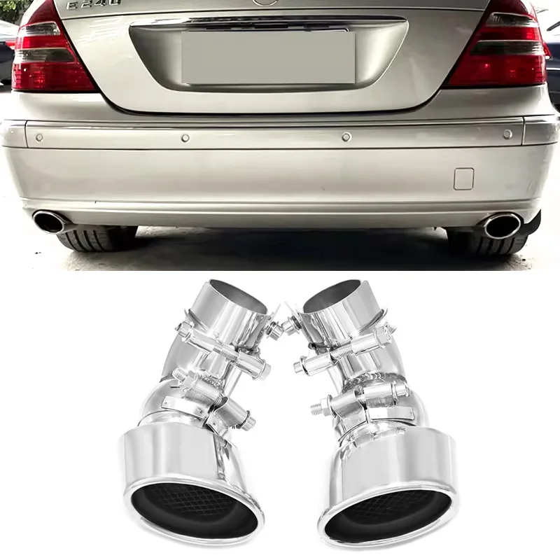 1 ペア車の排気マフラーヒントステンレス鋼と互換性のあるベンツ W211