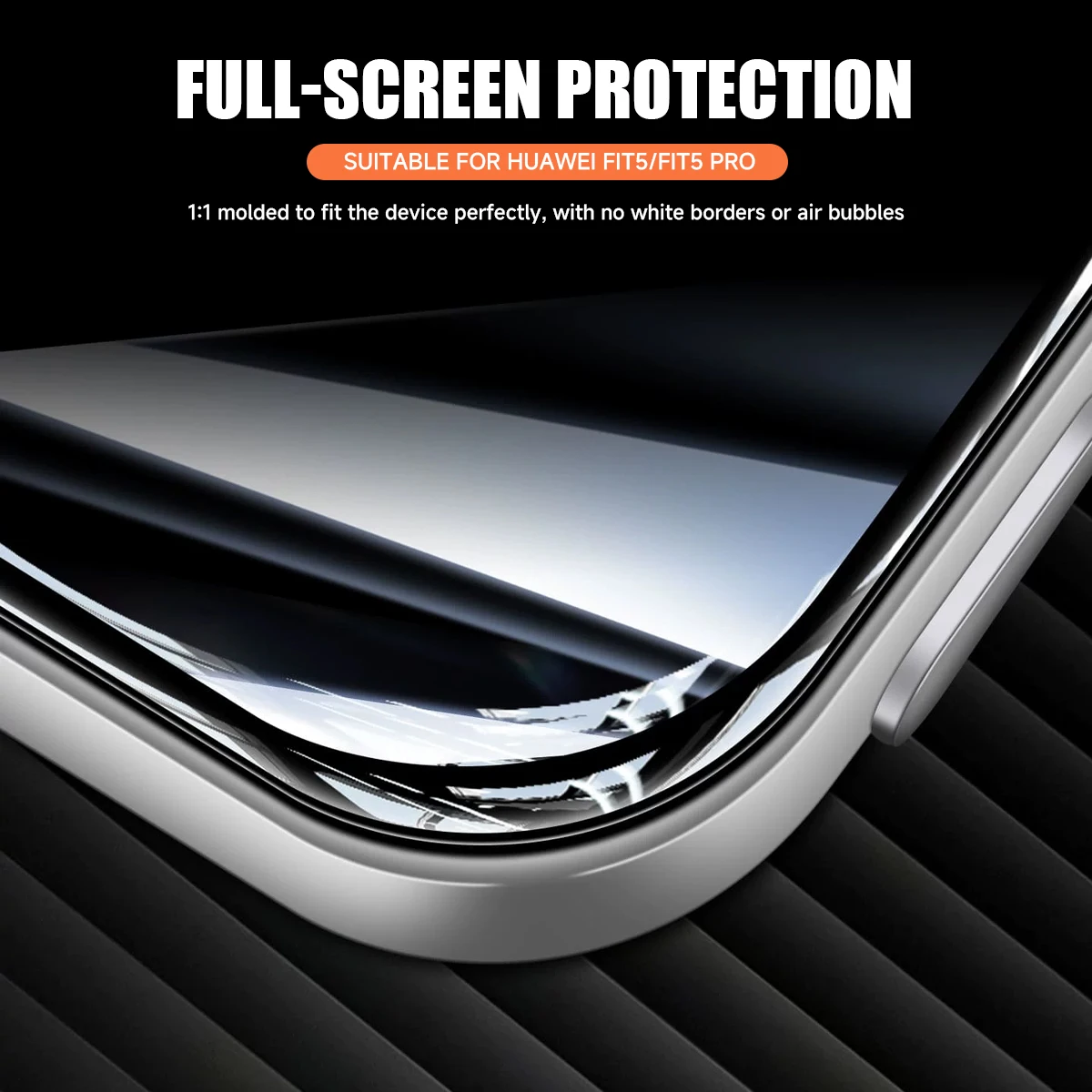 Ultra-HD 3D Curved Screen Protector for Smartwatches – Full Coverage Protective Film