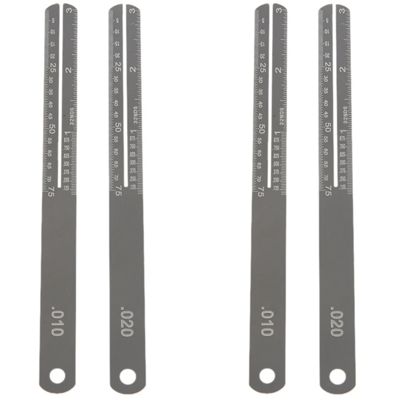 4X Guitar Fret Puller Tastiera Tastiera Strumento Di Riparazione Protezione Piastra In Acciaio Condensatore Misura Luthier