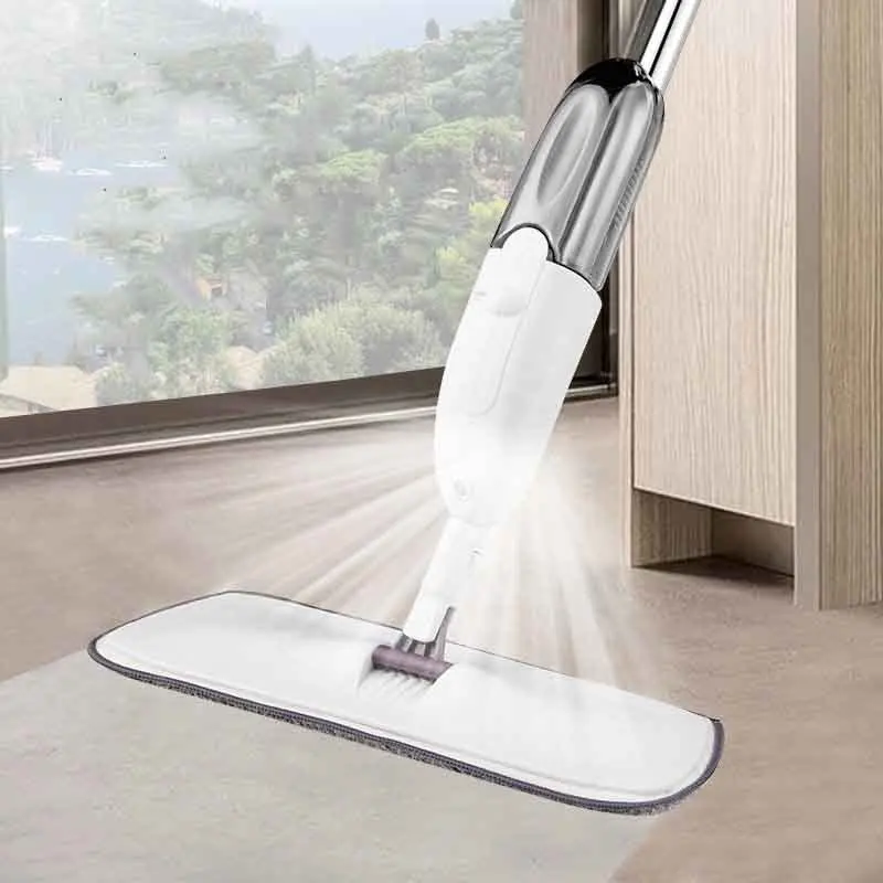 Spray Mop Scopa Set Magic Mop Pavimenti In Legno Mop Piatti Strumento Per La Pulizia Della Casa Per La Casa Con Cuscinetti In Microfibra Riutilizzabil