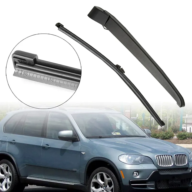 Rear Wiper Arm & Blade For BMW X5 X5M E70 2007-2013 61627161029 61627206357 2