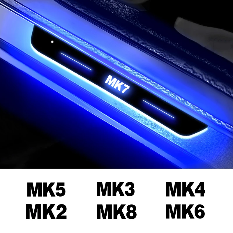 LED Auto Pedal Licht Schwelle Durchgang Willkommen Licht für VW Golf 7 5 6 MK8 MK7 MK6 MK5 MK4 MK3 MK2 Tür Benutzerdefinierte Lichter