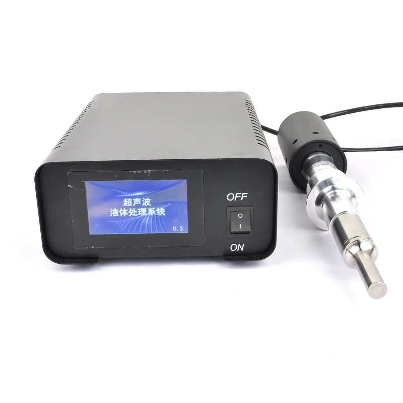 thumbnail image 1 of Procesador de líquidos ultrasónico industrial de 1500 W y 20 KHz, homogeneizador sónico, emulsionador, trituradora, mezclador disruptor, triturador de dispersión, 1 of 5