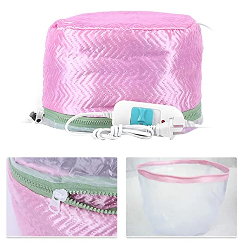 Adjustable Heating Hair Cap Steamer Nourishing Thermal Treatment Baking Oil Cap Hair Mask Spa Home Salon Care Styling Tool