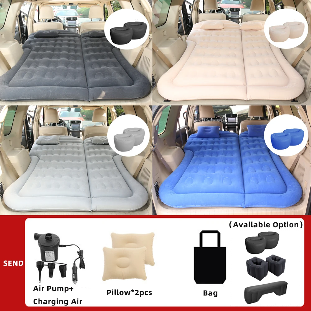 Dropship Inflatable SUV Air Mattress Thickened Camping Bed Cushion