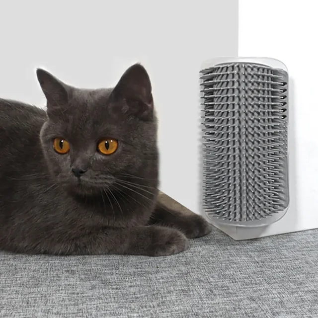 Pet Cat Corner Scrubber Massager Cat Scratching Scratching Scratcher Cat Brush Comb Massage Corner Brush Pet Supplies 2