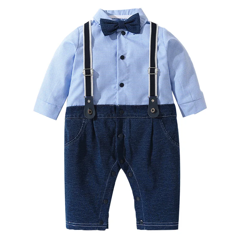 Baby Boys Gentleman Outfits Suits Clothing Spring and Autumn Children One-Piece Rompers Baby Boy Clothes