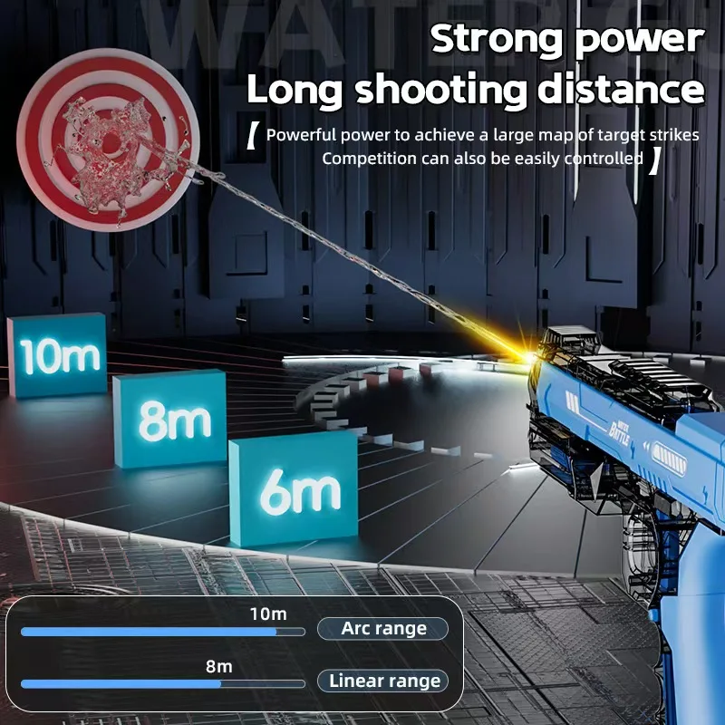 Electric Water Gun With light Sprays Flame Effect Outdoor Water Gun Toys