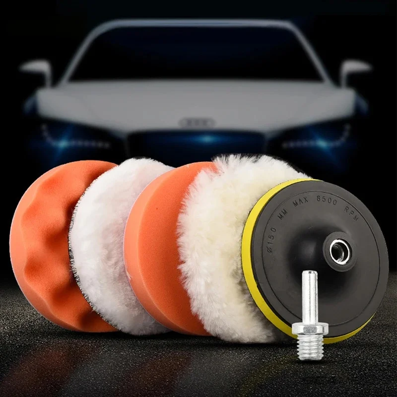 Car Polishing Sponge Pads Kit 3/4/5 Inch Removing Scratches